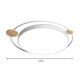Modernist Round Ceiling Mounted Led Flush Light In Gray/White - Acrylic Multiple Sizes Natural/3