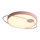 Nordic Style Acrylic Led Flush Ceiling Light Fixture: 18/21.5/25.5 Diameter Round Shape Warm/White