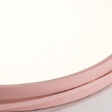 Nordic Style Acrylic Led Flush Ceiling Light Fixture: 18’/21.5’/25.5’ Diameter Round Shape