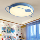 Nordic Style Acrylic Led Flush Ceiling Light Fixture: 18/21.5/25.5 Diameter Round Shape Warm/White
