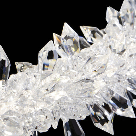 Modern Led Crystal Chandelier - Elegant Brass Ceiling Pendant Light For Living Room
