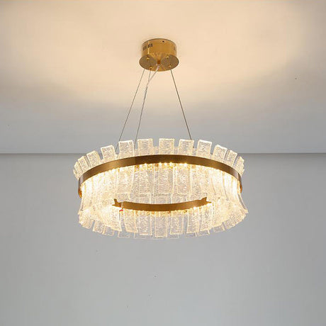 Modern Crystal Led Brass Chandelier For Living Room Ceiling