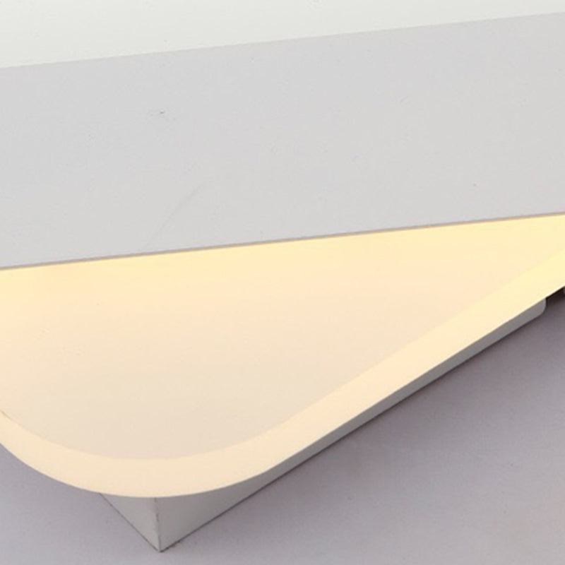 Modern White Led Rhombus Ceiling Light For Bedroom - 19.5/23.5 Wide Flush Mount
