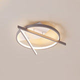 Minimalist Gray Led Flush Light - Acrylic V-Shape Ceiling Mount Fixture Warm/White 16.5/20.5 Wide