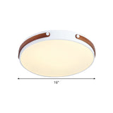 Modernist Acrylic Led Ceiling Lamp Warm/White Light 16/21.5 Wide
