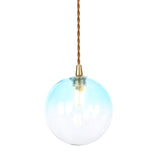 Macaron Globe Pendant Light With Amber/White/Red Glass - Ideal For Bedroom Suspension Lighting