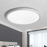 Minimalist White Disc Flush Light - Super Thin Acrylic Led Ceiling Lamp 16/19.5/23.5 Dia Warm/White