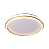 Minimalist Gold Led Ceiling Lamp - Acrylic Round Flush Light (16.5/20.5 Dia) With Remote Control