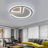 Minimal Flush Mount Led Ceiling Light Fixture - 16/19.5 Dia Thin Acrylic Grey Warm/White