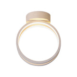 Minimalist Black/White Led Flush Mount Ceiling Light With Warm/White/3 Color Lighting