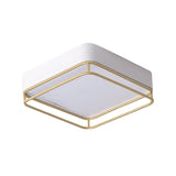 Contemporary Square Led Flush Mount Ceiling Light In Warm/White/3 Color Options
