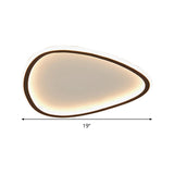 Minimalist Black Led Teardrop Metal Ceiling Light - Warm/White/3 Color Options 15/19 Width