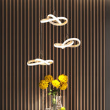 Contemporary Seamless Metal Led Pendant Chandelier In White Warm/White Light / Warm