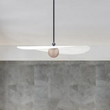 Sleek White Ceiling Light: Minimalist Acrylic Suspension Lamp For Bedroom