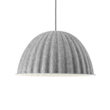 Modern Grey Bowl Metal Pendant Light For Living Room Ceiling - 1 Head Suspension Lamp
