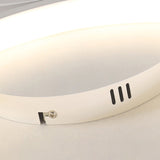 Minimalistic Black Acrylic Circle Flush Mount Ceiling Light With 3 Lights