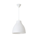 Modernist Acrylic Dome Hanging Lamp - 9/10/13 Wide White Suspended Lighting Fixture