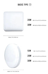 Motion Sensor Led Ceiling Light 30W 36W Pir Surface Mounted Lamp Indoor Lighting Home Kitchen