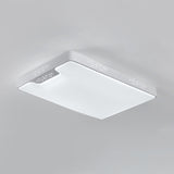20/41 Wide White Square/Rectangle Led Flush Mount Modern Ceiling Lamp Metal