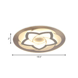 Flower Flush Light Modern Acrylic Ultra Thin Led Ceiling - Ideal For Bedroom 16/19.5/23.5/29.5 W