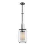 Modern Black Hanging Pendant Light With Clear Glass Shade For Bedroom