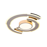 Modern Acrylic Flush Mount Ceiling Lights - Traverse Lighting Fixture (16 / 19.5 23.5) In Warm/White