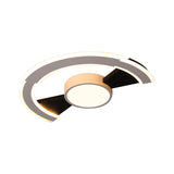 Modern Acrylic Flush Mount Ceiling Lights - Traverse Lighting Fixture (16’ / 19.5’ 23.5’) In