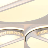 Modern Flushmount Led Ceiling Light In White - Ideal For Living Room