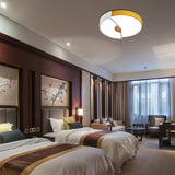 Modern Metal Flush Light With Integrated Led Bulb Black/Pink/Yellow Ceiling Mounted Lamp Multiple