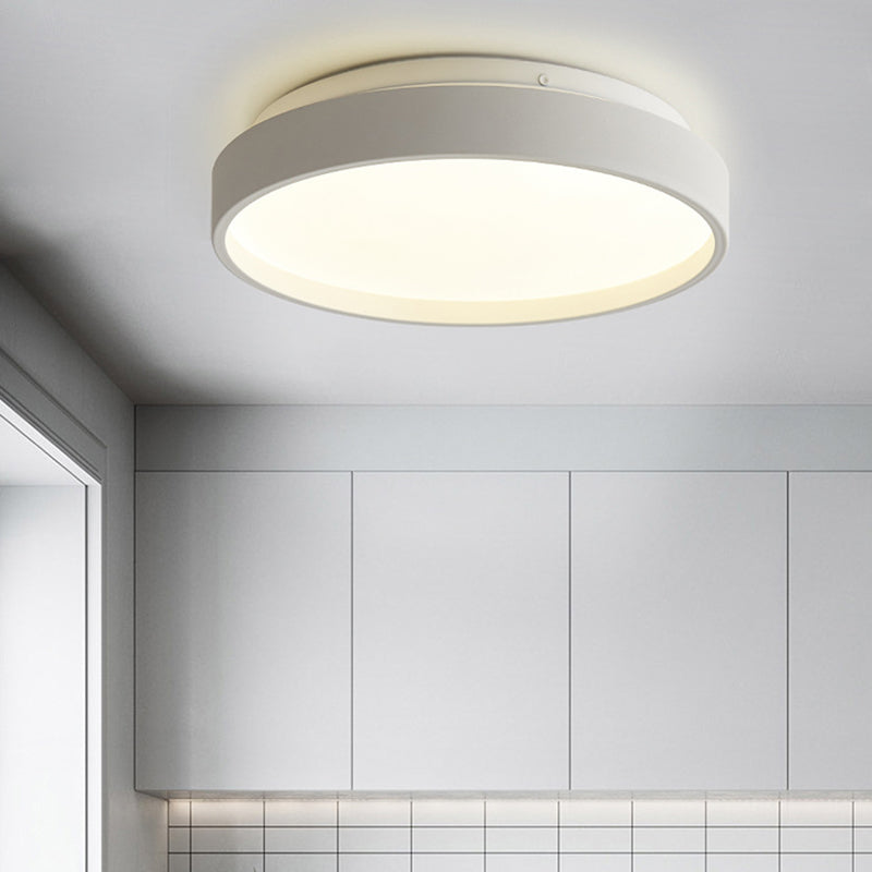 Modern Acrylic Flush Mount Ceiling Light - 12/18 Round Coffee Bronze/Gold/White Indoor Use