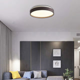 Modern Acrylic Flush Mount Ceiling Light - 12/18 Round Coffee Bronze/Gold/White Indoor Use