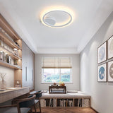 Modern Acrylic Light Ring Fixture For Bedroom Ceiling Unique White Lighting (1/2/3 Lights