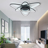 Modern Creative Ceiling Lights - Acrylic And Metal Light Fixture (25.5/31.5/39) Warm/White Lighting