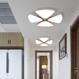 Modern Acrylic Bedroom Ceiling Light Fixture 3/4/5 Heads In White With 3 Color Options