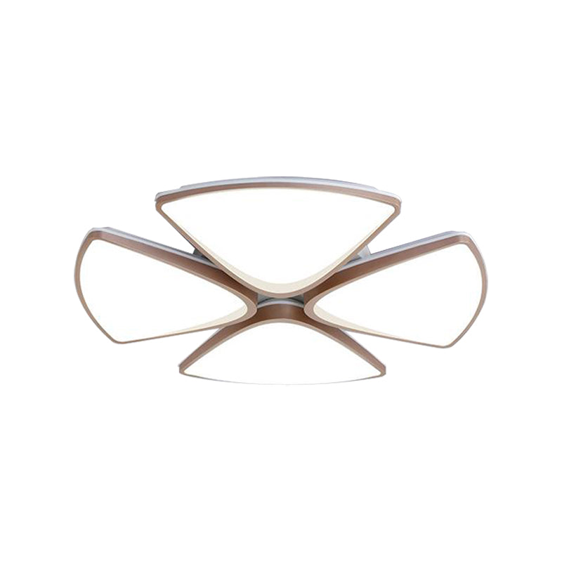 Modern Acrylic Bedroom Ceiling Light Fixture 3/4/5 Heads In White With 3 Color Options