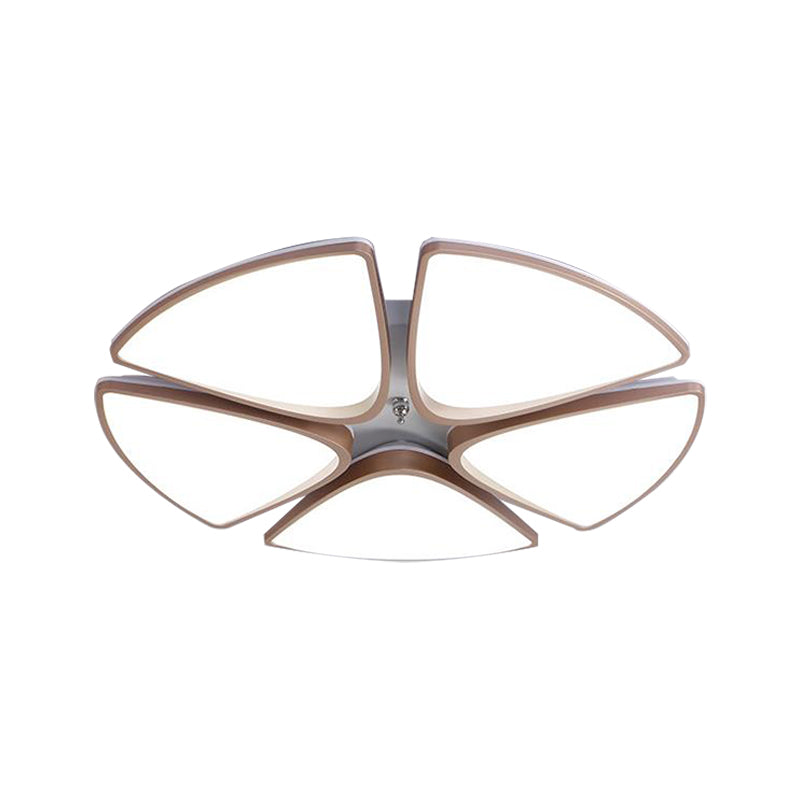Modern Acrylic Bedroom Ceiling Light Fixture 3/4/5 Heads In White With 3 Color Options