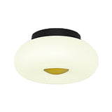 Contemporary White Circular Semi Flush Ceiling Light With 1/3/5 Heads - Acrylic Lamp For Living Room