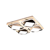 Modern Black & White Cube Led Flushmount Ceiling Light In 27.5/41 Sizes