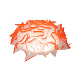 Contemporary Acrylic Flush Ceiling Lamp With Led Light Fixture - Blue/Brown/Orange