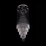 Modern Crystal Drop Lamp With Led 10 Bulbs - Orbs And Rods Design For Living Room Ceiling Light