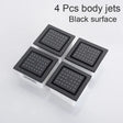 4 Inch Shower Body Nozzle Side Spray Massage Large Body Jet Bathroom Accessories 4 pcs black surface shower Faucet