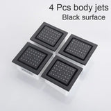 4 Inch Shower Body Nozzle Side Spray Massage Large Body Jet Bathroom Accessories 4 pcs black surface shower Faucet
