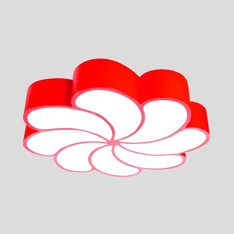 18’/22’ Petal Flush Mount Led Ceiling Lamp In Vibrant Colors And Brightness Settings –