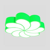 18’/22’ Petal Flush Mount Led Ceiling Lamp In Vibrant Colors And Brightness Settings –