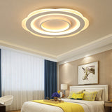 Modern Acrylic Flower Ceiling Light - 16/19.5/23.5 Flushmount For Living Room In Warm/White