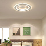 Modern Acrylic Flower Ceiling Light - 16’/19.5’/23.5’ Flushmount For Living Room In Warm/White