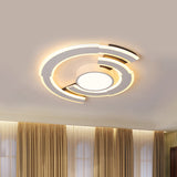 Modern Acrylic Flush Mount Ceiling Lights - Traverse Lighting Fixture (16 / 19.5 23.5) In Warm/White