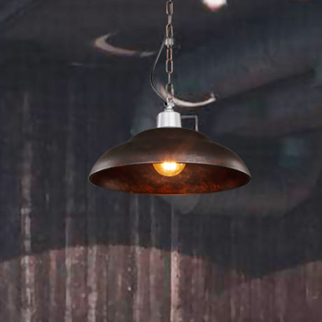 Stylish Double Bubble Iron Pendant Light For Industrial Dining Rooms - Rustic Suspension Lighting