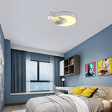 Hollow Star Moon Led Ceiling Light For Kids Study Room