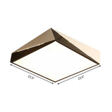 Stylish Split Design Led Flush Mount In Black And White With Warm/White Light For Living Room
